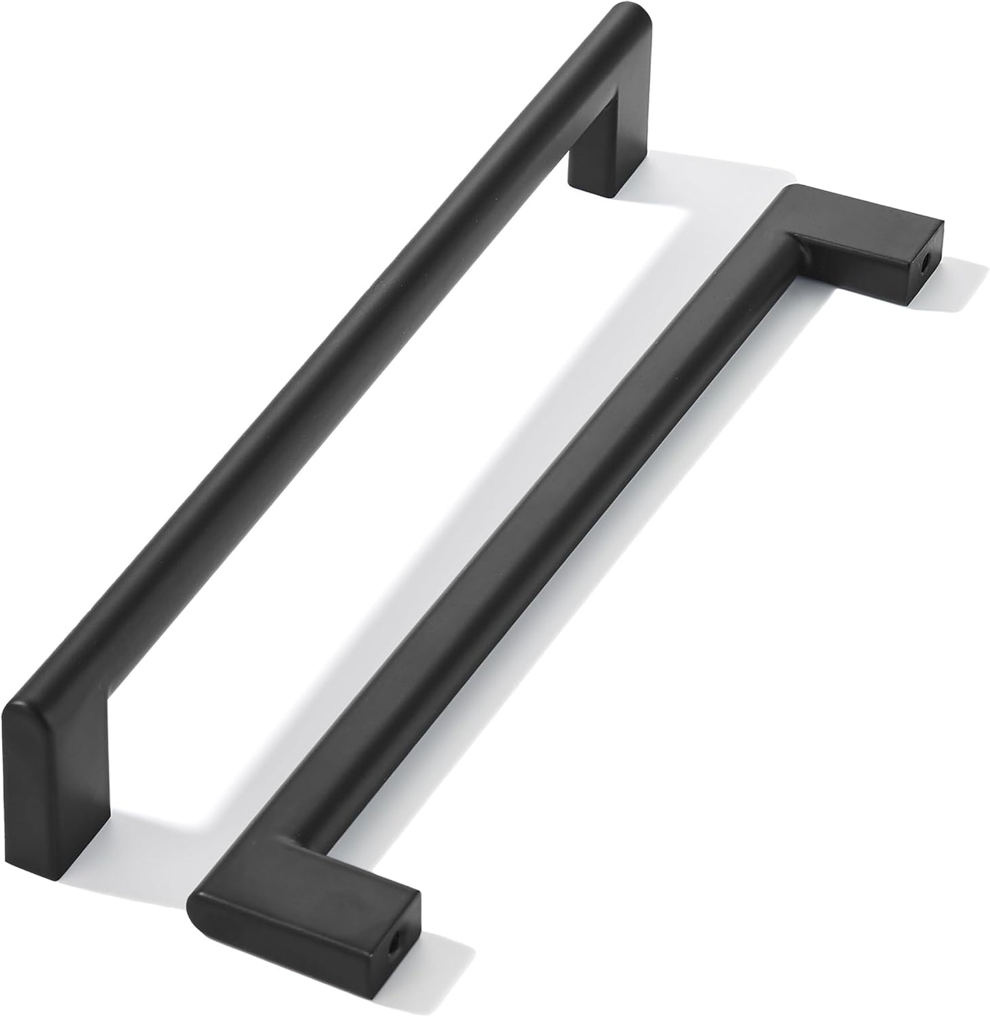 6 Inch Hole Center Matte Black Cabinet Pulls for Kitchen Drawers