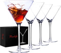 Handblown Crystal Coupe Glasses - Set of 4 - BACLIFE