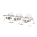 Low Feeding Chairs 3-Pack (5 in) - Secure Stackable Infant Seats
