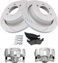 TRQ Rear Performance Brake Pad & Rotor Kit for Ford F-150