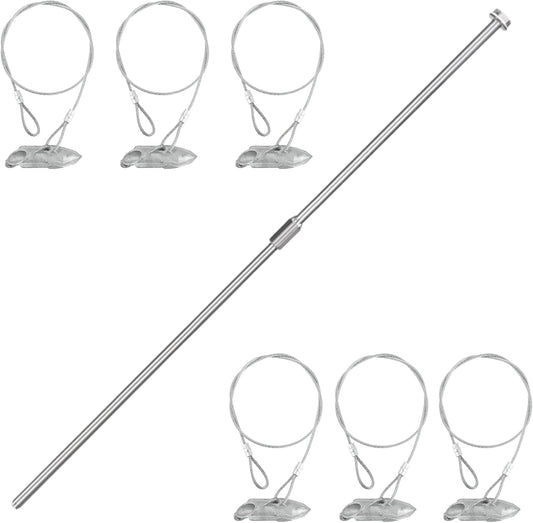 6 Pack Ground Earth Anchors with Drive Steel Tool for Security