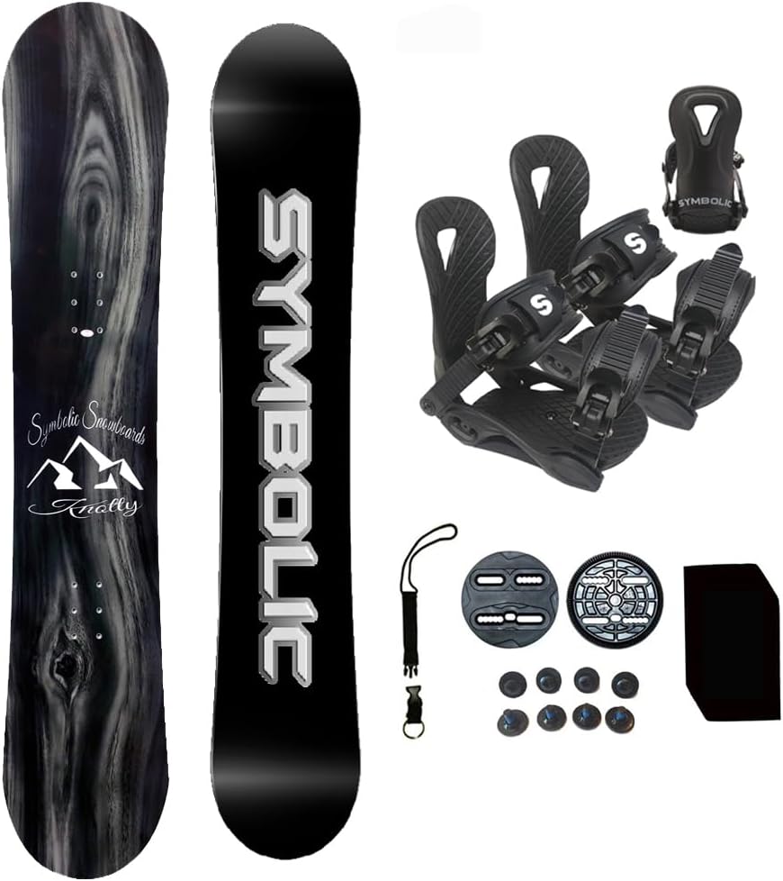 Kids Symbolic Wood Grain Snowboard Set