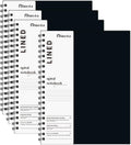 Large Lined Notebook Spiral Notebook 8.5 in x 11 in - 4 Pack