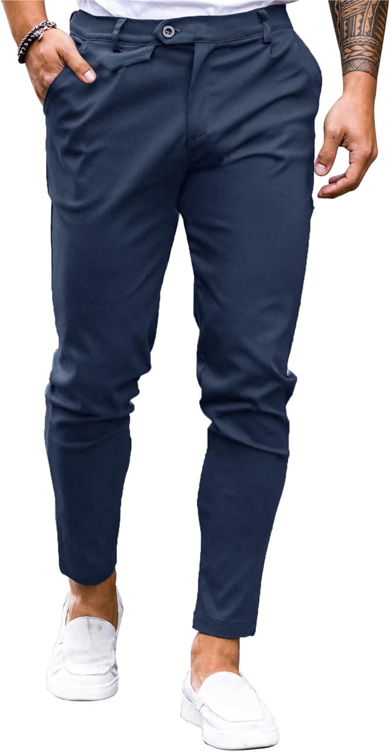 Mens Chinos Slim Fit Pants for Comfort and Casual Style