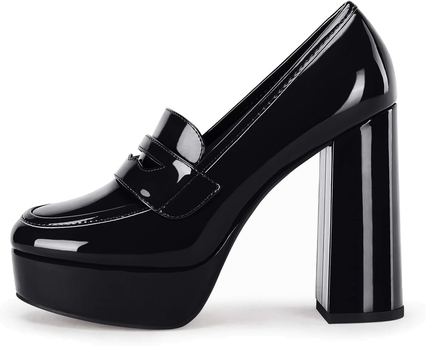 Womens Platform Heels Loafers for Business Dress and Work