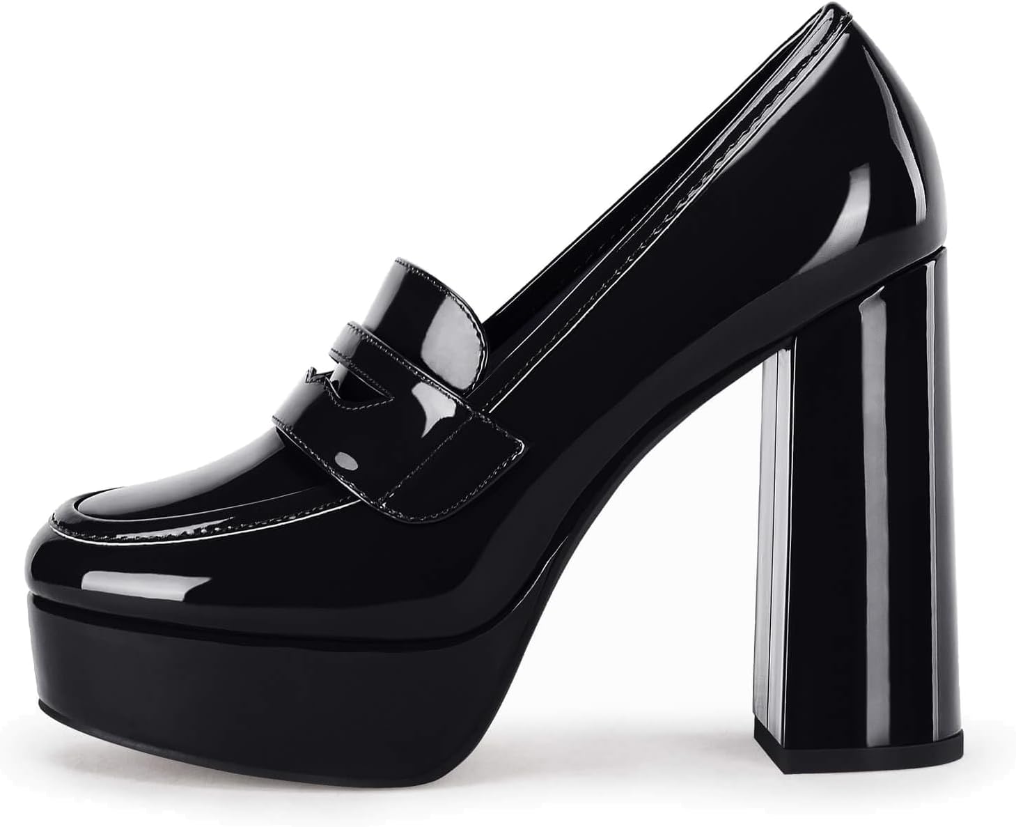 Womens Platform Heels Loafers for Business Dress and Work