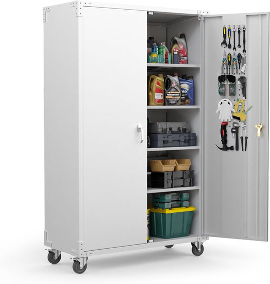 VINGLI Upgraded Wide & Deep Garage Storage Cabinet for Home
