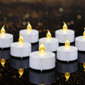 Tea Lights Flameless Battery Operated Candles 200 Pack - Long Lasting