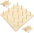 Kigley 3 Pcs Wood Pegboard Drawer Organizer for Kitchen Storage