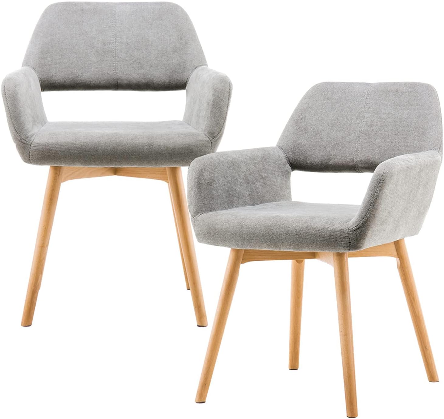 Mid Century Modern Dining Chairs Set of 2 for Comfy Living Room
