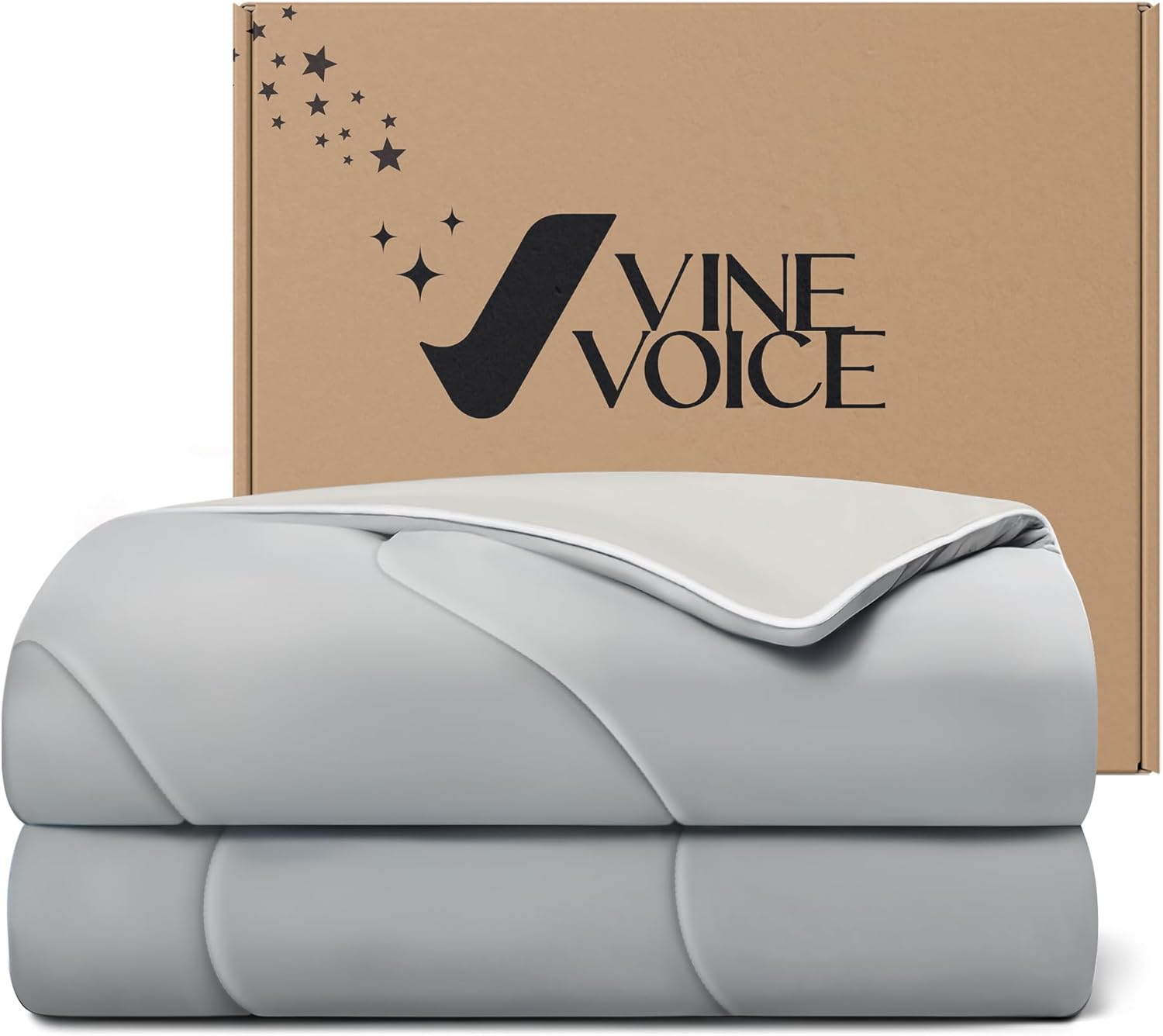 Cooling Blanket for Hot Sleepers - Soft Twin Comforter