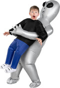 Morph Silver Kids Alien Costume - Inflatable Alien Costume for Boys