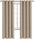Blackout Curtains Sand 46 x 72 in Set of 2 Panels - Grommet Thermal
