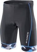Mens Triathlon Shorts with Adjustable Drawstring and Leg Pockets