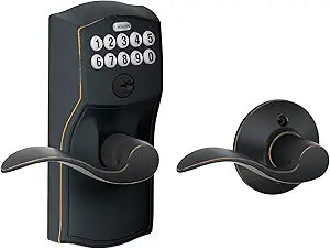 Schlage FE575 CAM 716 ACC Keypad Lock with Accent Lever