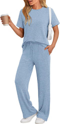 LILLUSORY 2 Piece Lounge Sets for Women Summer Vacation Style