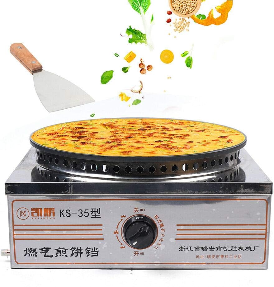 Commercial Crepe Maker w/ Adjustable Temp - Perfect Pancakes & Crispy Bacon!