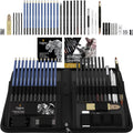Drawing and Sketching Set 40 Piece Premium Kit - Portable Zipper Case