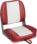 Classic Low Back Folding Boat Seat - Comfortable Contour Fit