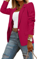 Women Business Casual Blazer with Lining - Short Professional Jacket