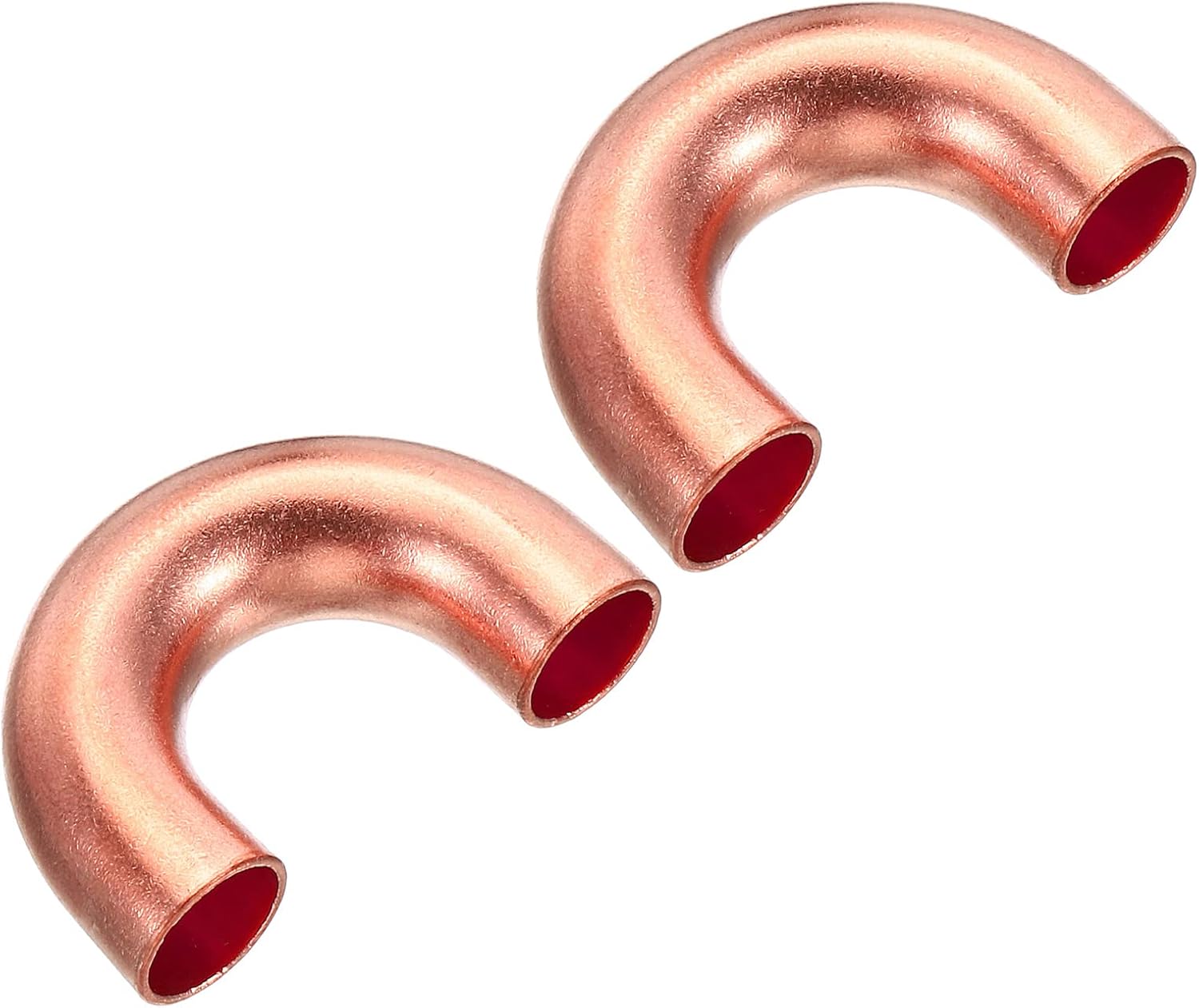2 Pack 180 Bend Copper Elbow Fittings for HVAC Plumbing