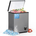 Chest Freezer Compact Deep Freezer 3.5 Cu Ft - Quiet Energy Saving