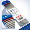 TIG Welding 2% Thoriated Tungsten Electrodes 5/32 in - 10 Pack