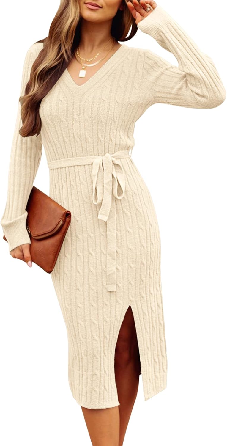 Stylish Women's Bodycon Sweater Dress for Fall 2025 Fashion