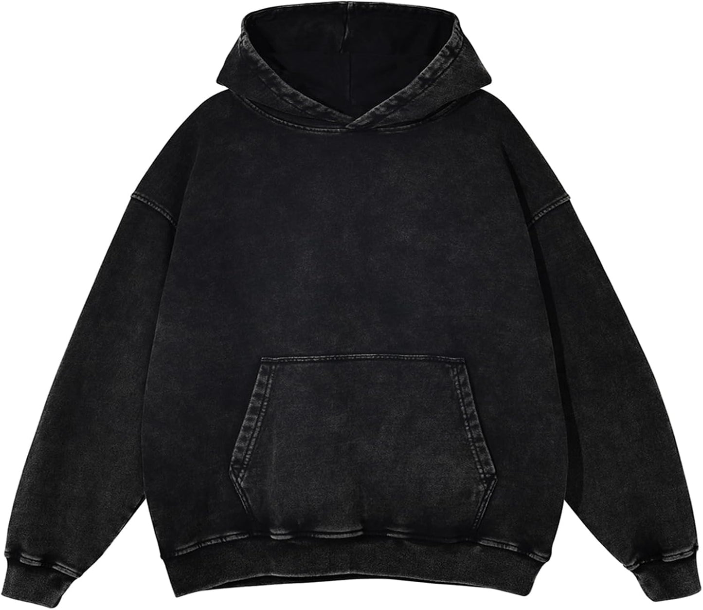 Oversized Hoodies for Men - Vintage Acid Wash Streetwear Style