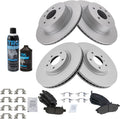 Front & Rear Brake Pad and Rotor Kit Compatible with Infiniti