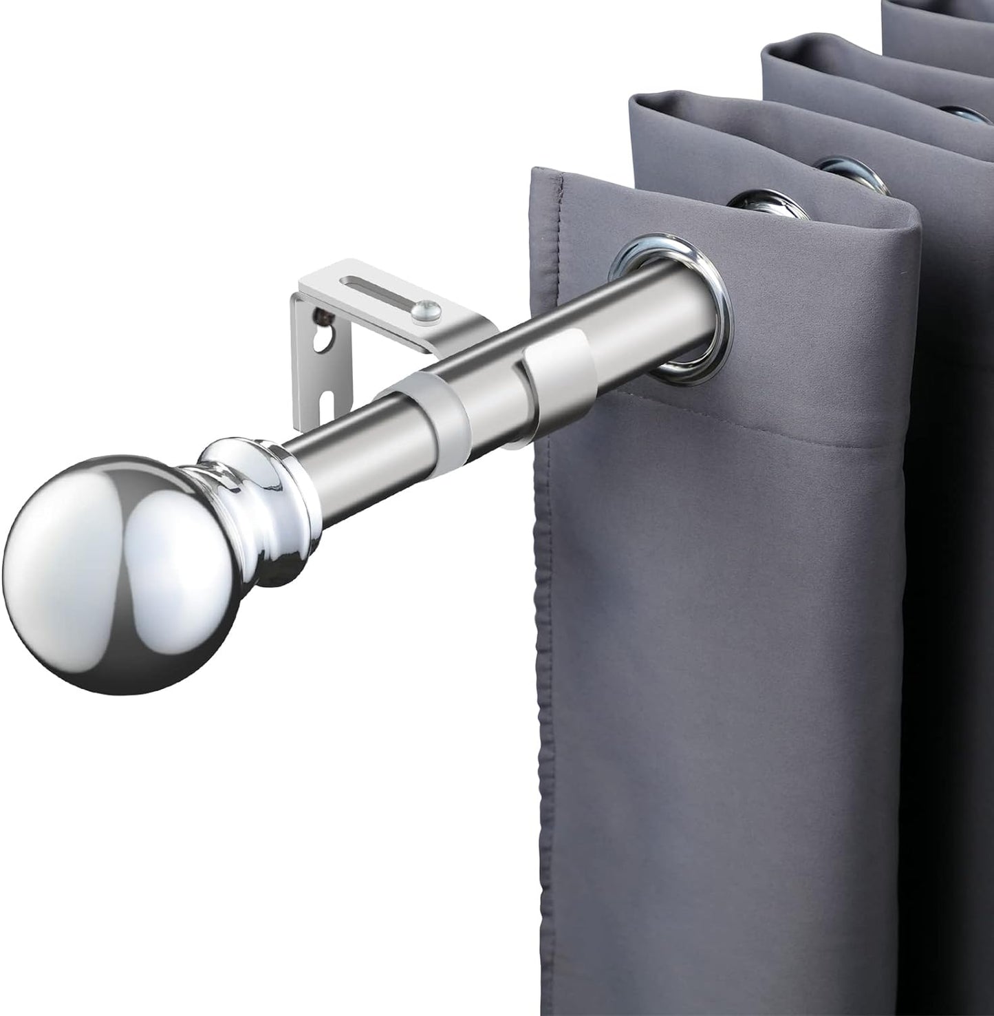 Ihomepark Telescoping Curtain Rods - Adjusts 34-52 for Perfect Window Fit!