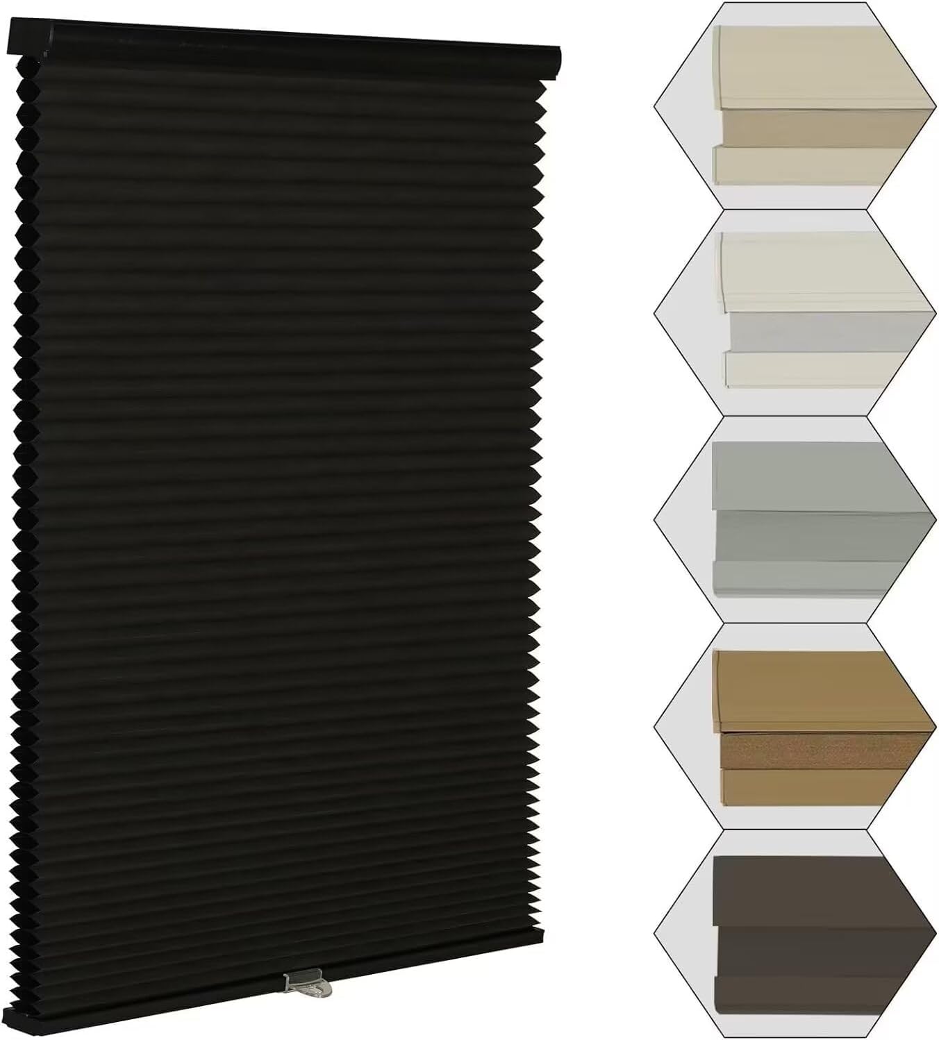 MYshade Cordless Blackout Window Blinds for Room Darkening