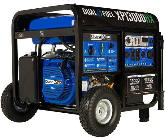 DuroMax XP13000HX Dual Fuel Generator for Home Backup Power