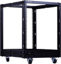 RackPath 12U Open Frame Server Rack - Heavy Duty Adjustable Depth