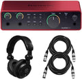 Focusrite Scarlett 2i2 4th Gen USB Audio Interface - Compact Studio