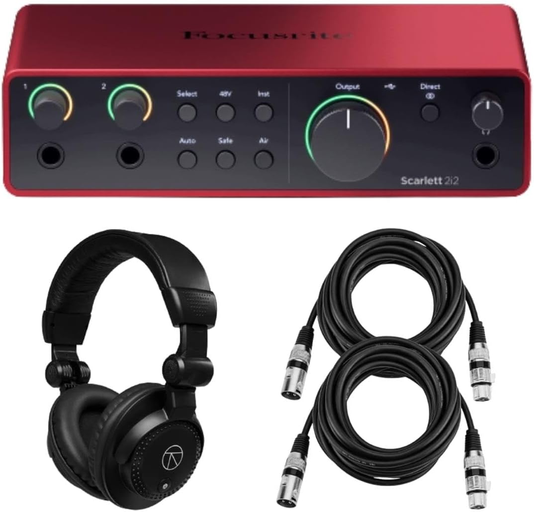 Focusrite Scarlett 2i2 4th Gen USB Audio Interface Bundle Review