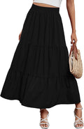 Arolina Maxi Skirt for Women Summer Boho - Flowy High Waist Tiered