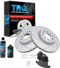Front Brake Pad & Rotor Kit Compatible with 12-20 Passat - Ceramic