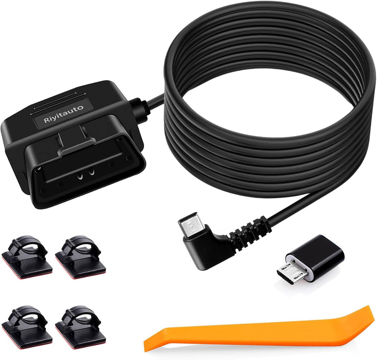 Riyitauto OBD Hardwire Kit: 24h Surveillance & Low Voltage Protection