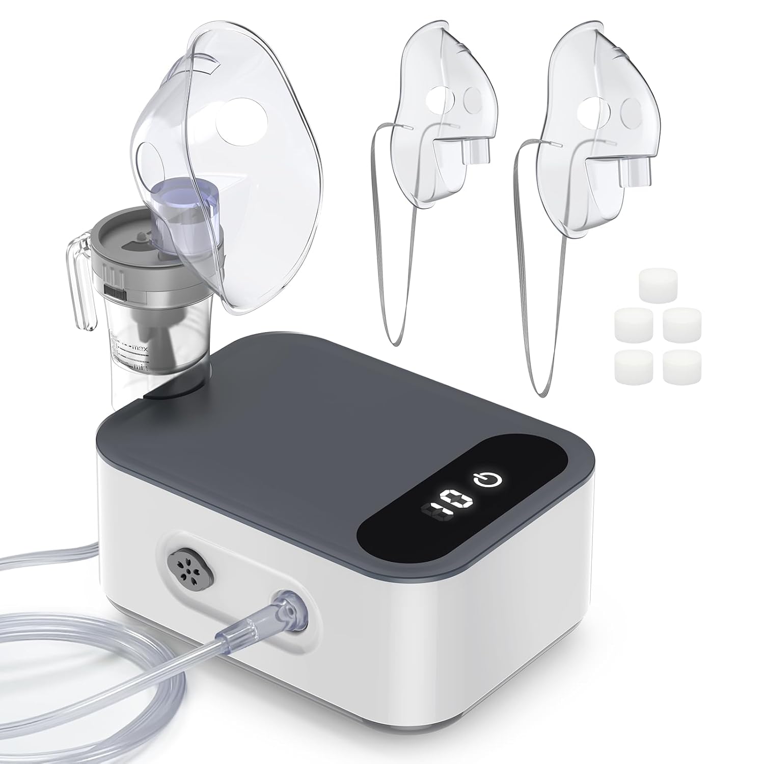 Smart Nebulizer for Adults and Kids with Digital Display Features