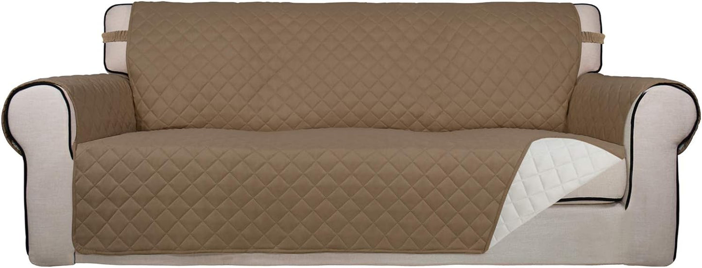 PureFit Reversible Quilted Sofa Cover for Pets and Kids