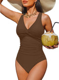 Holipick Women Tummy Control One Piece Swimsuit - Slimming Coverage