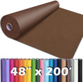 PerkHomy 48 in x 200 ft Coffee Kraft Paper Roll - Versatile Craft