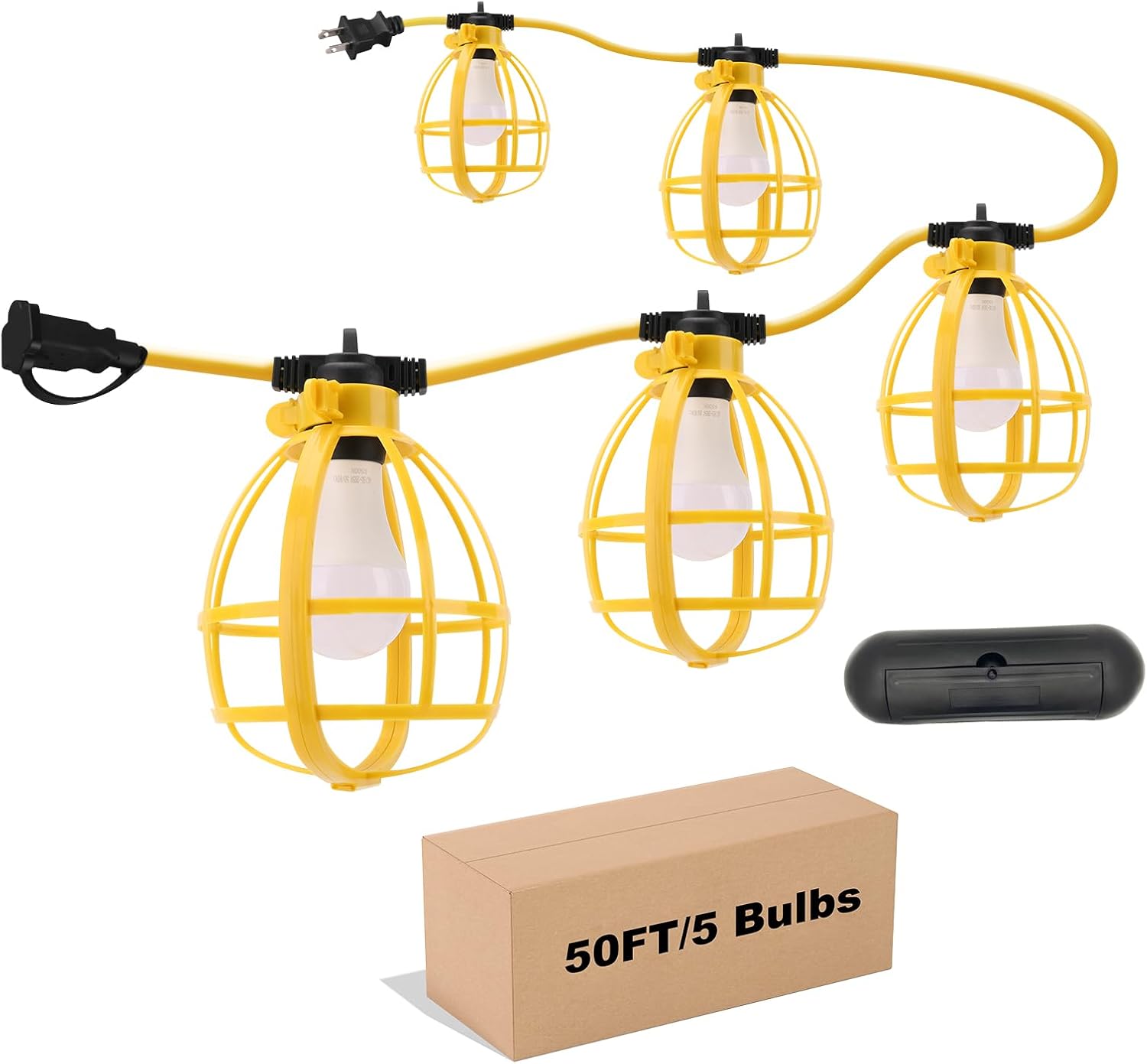 50FT Construction String Lights for Outdoor and Indoor Use
