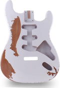 Sunsmile Relic ST Style Alder Guitar Body - Antique White DIY