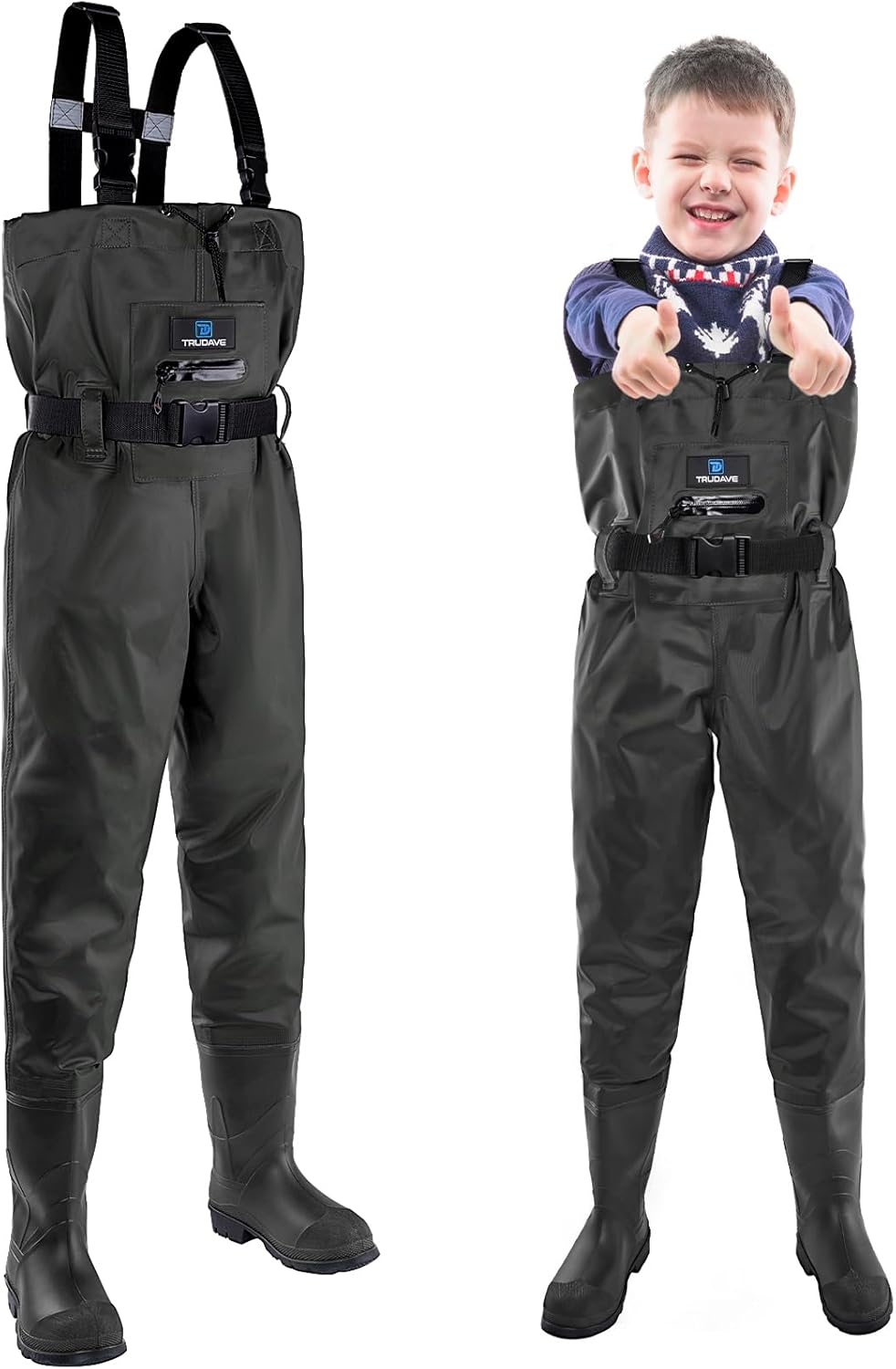 Chest Waders for Kids with Boots - Waterproof Youth Waiters
