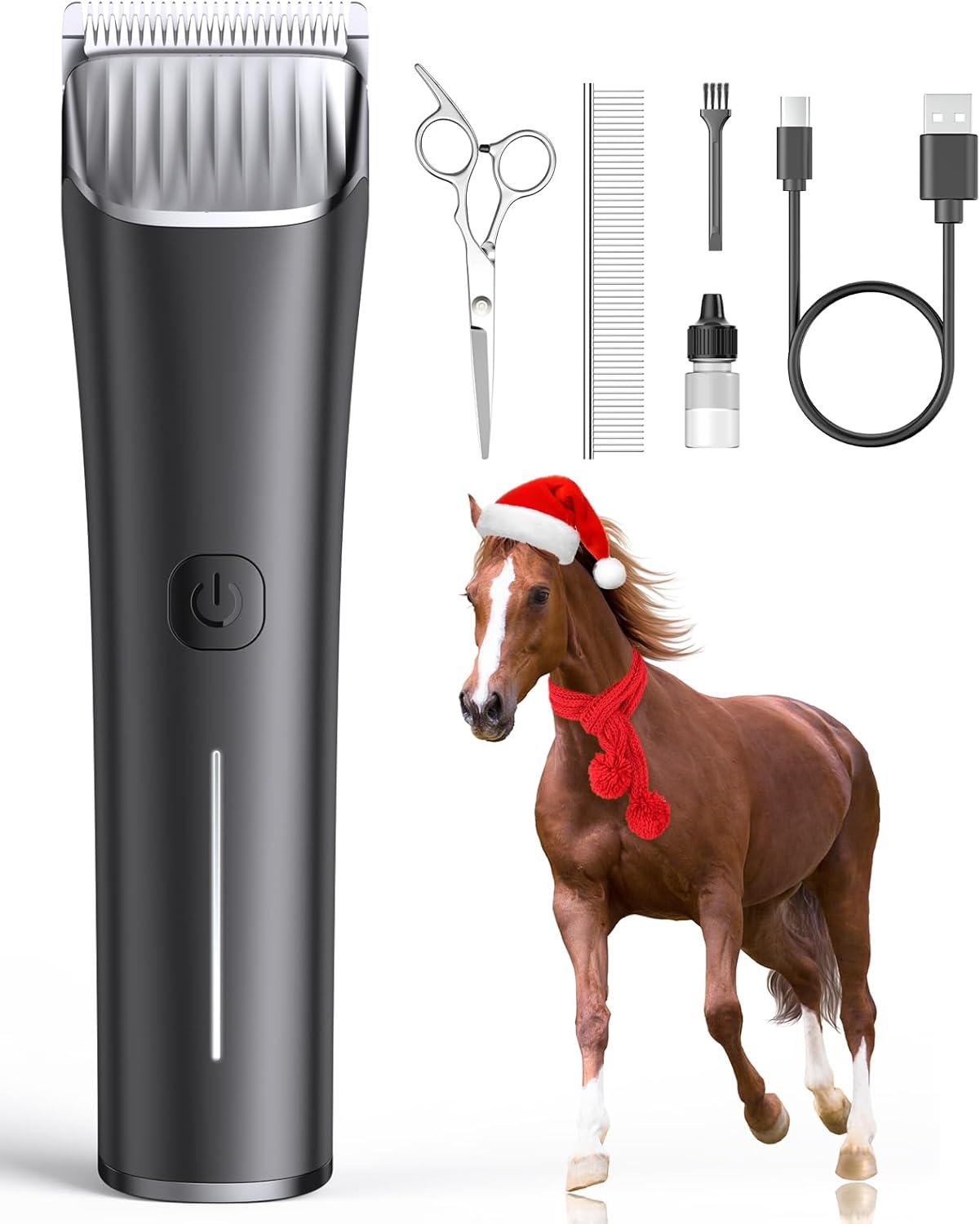 oneisall Horse Clippers for Low Noise Grooming and Trimming