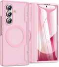 for Samsung Galaxy Z Fold 7 Case - Translucent Pink MagSafe Friendly