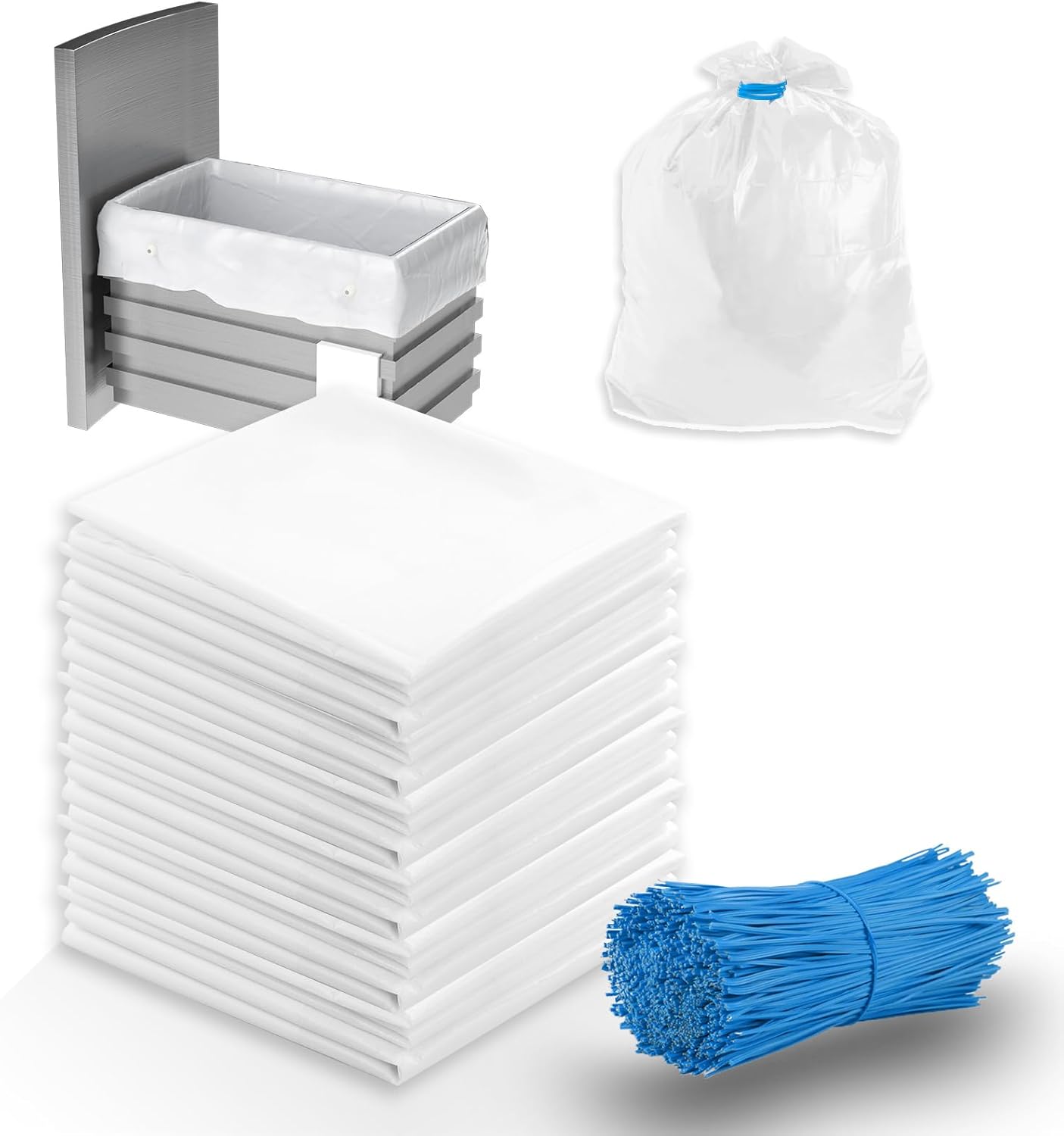 60-pack Heavy Duty Trash Compactor Bags for 15-inch Compactors