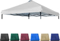 10x10 Canopy Replacement Top Light Grey with Air Vent - Silver Coated